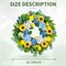 24-Inch Spring Wreath for Front Door – Artificial Sunflowers, Lemons & Blue Hydrangeas, Luxury Colorful Floral Wreath for Indoor & Outdoor Farmhouse Home Decor